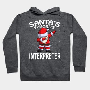 Santas Favorite Interpreter Christmas Hoodie